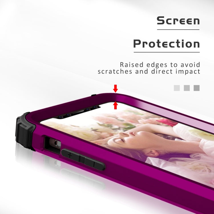 For iPhone 11 PC+ Silicone Three-piece Anti-drop Mobile Phone Protective Back Cover