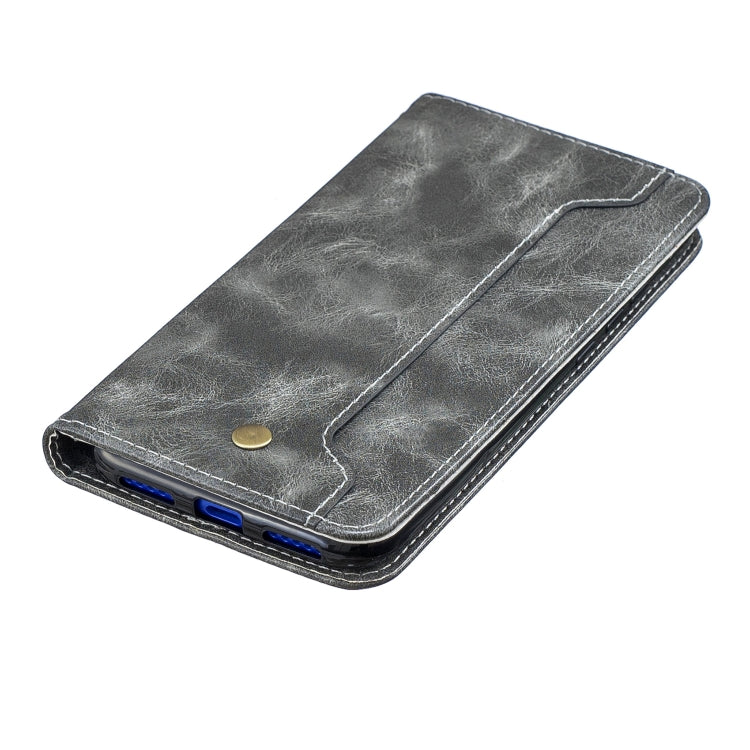 For Xiaomi Redmi 7 Copper Buckle Nappa Texture Horizontal Flip Leather Case, with Holder & Card Slots & Wallet
