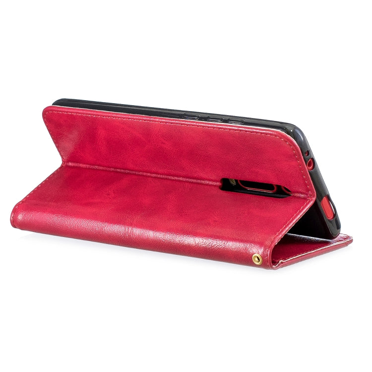 For Xiaomi Redmi K20 Copper Buckle Nappa Texture Horizontal Flip Leather Case, with Holder & Card Slots & Wallet