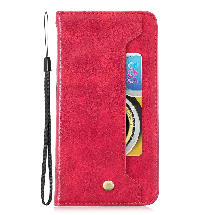 For Xiaomi Redmi Note 7 Copper Buckle Nappa Texture Horizontal Flip Leather Case, with Holder & Card Slots & Wallet