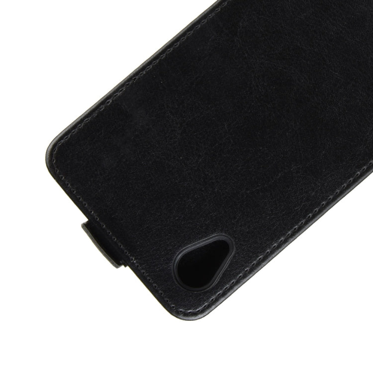 For Motorola Moto E6 Crazy Horse Vertical Flip Leather Protective Case