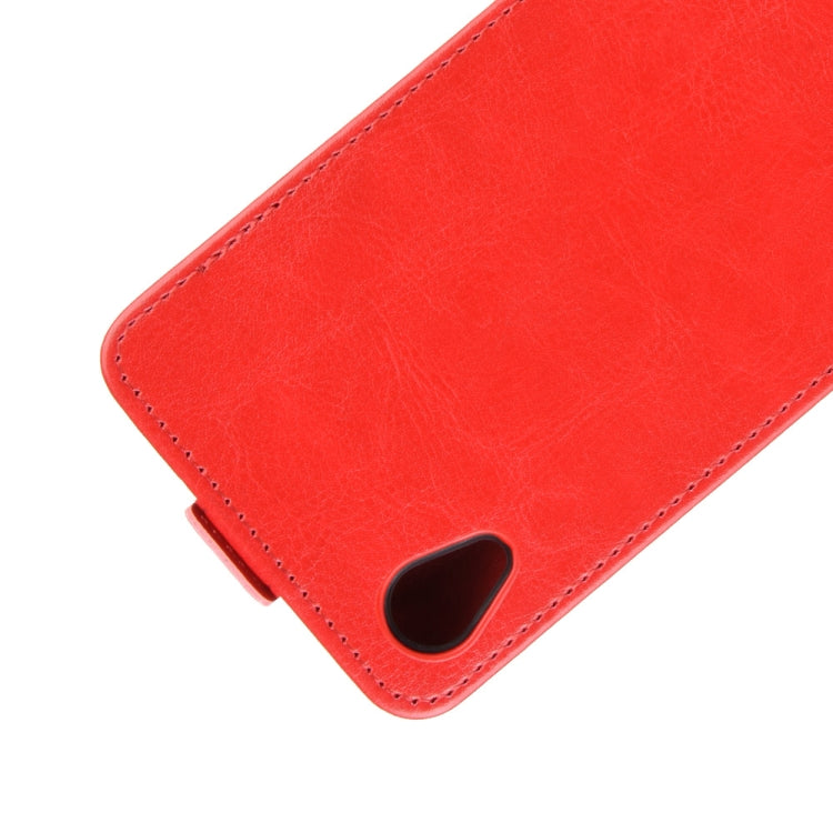 For Motorola Moto E6 Crazy Horse Vertical Flip Leather Protective Case