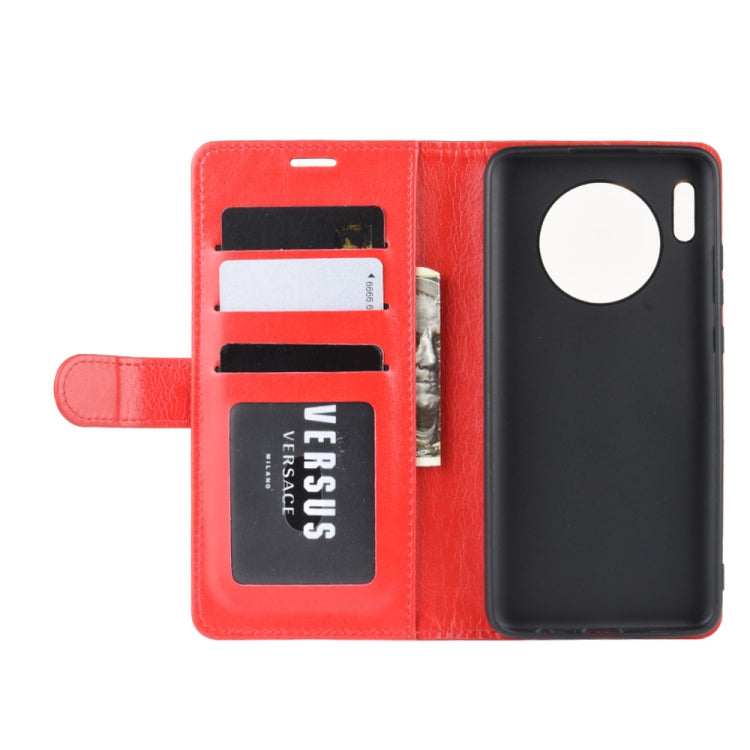 For Huawei Mate 30 R64 Texture Single Fold Horizontal Flip Leather Case with Holder & Card Slots & Wallet