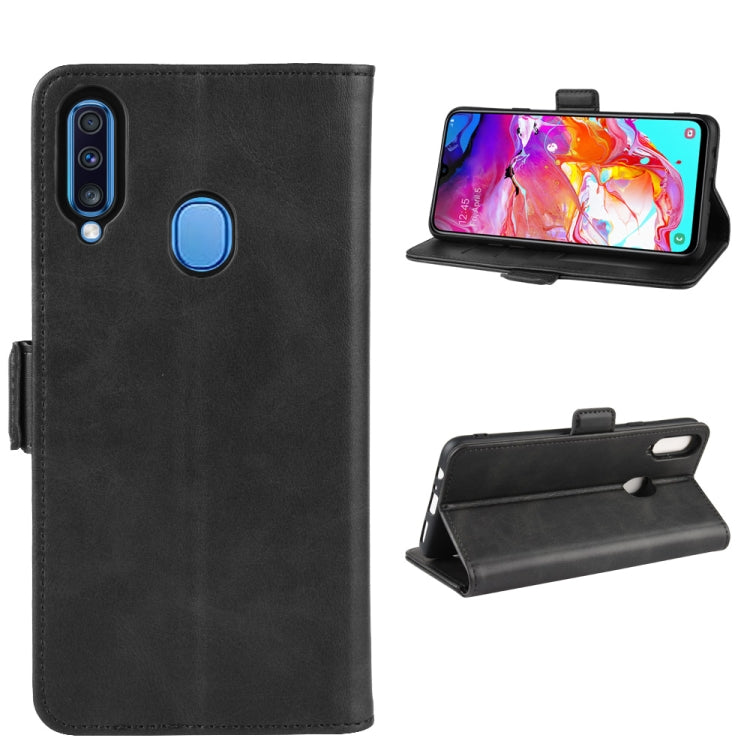 For Galaxy A20s Wallet Stand Leather Cell Phone Case with Wallet & Holder & Card Slots