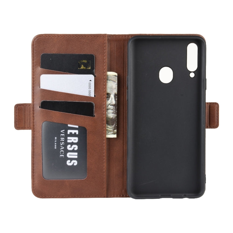 For Galaxy A20s Wallet Stand Leather Cell Phone Case with Wallet & Holder & Card Slots