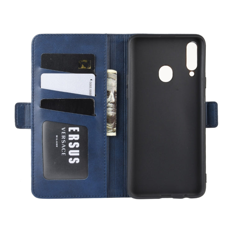 For Galaxy A20s Wallet Stand Leather Cell Phone Case with Wallet & Holder & Card Slots