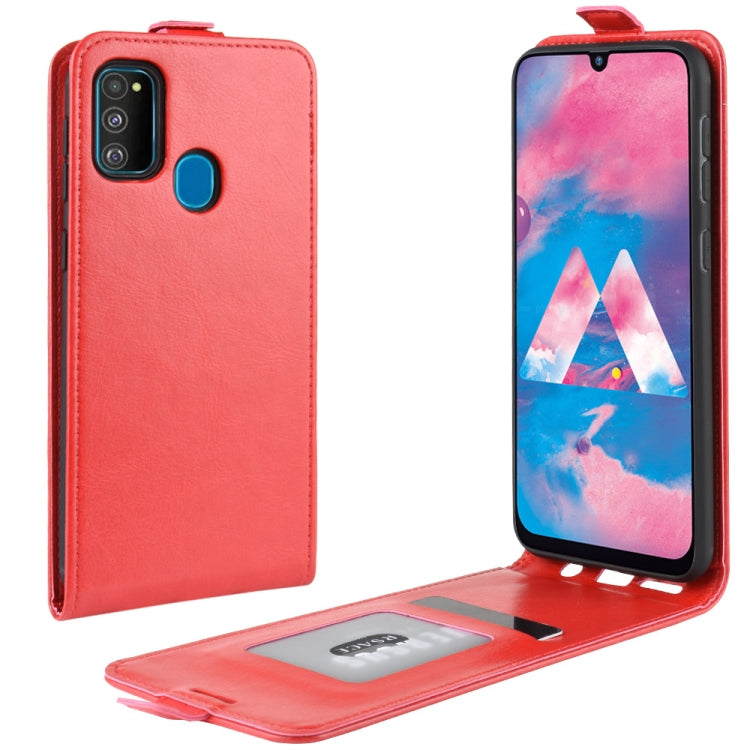 For Galaxy M30s Crazy Horse Vertical Flip Leather Protective Case