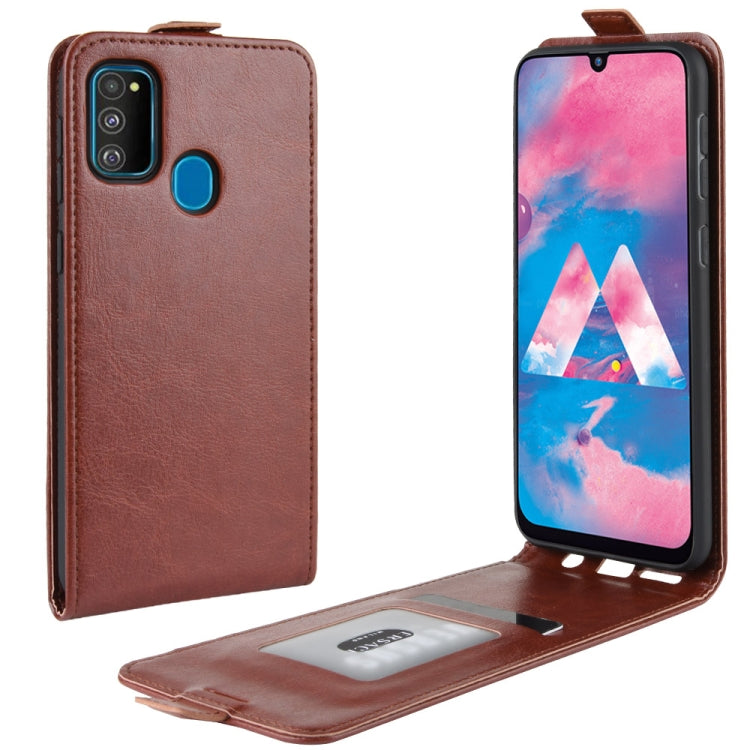 For Galaxy M30s Crazy Horse Vertical Flip Leather Protective Case