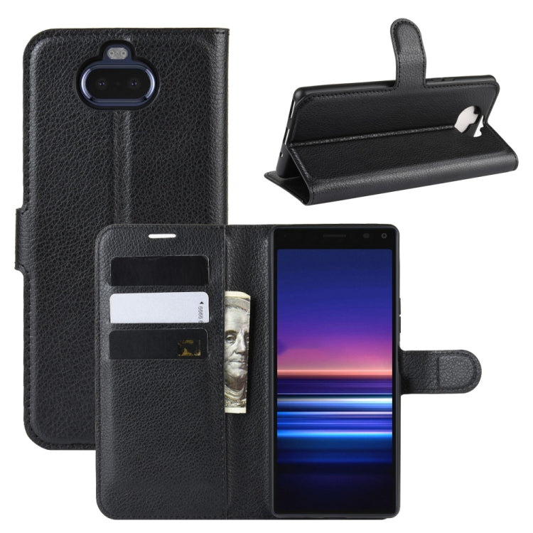 For SONY Xperia 20 Litchi Texture Horizontal Flip Leather Case with Wallet & Holder & Card Slots