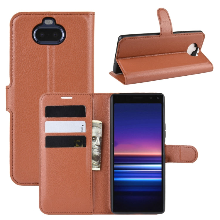 For SONY Xperia 20 Litchi Texture Horizontal Flip Leather Case with Wallet & Holder & Card Slots