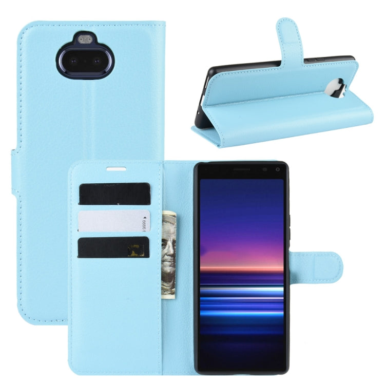For SONY Xperia 20 Litchi Texture Horizontal Flip Leather Case with Wallet & Holder & Card Slots