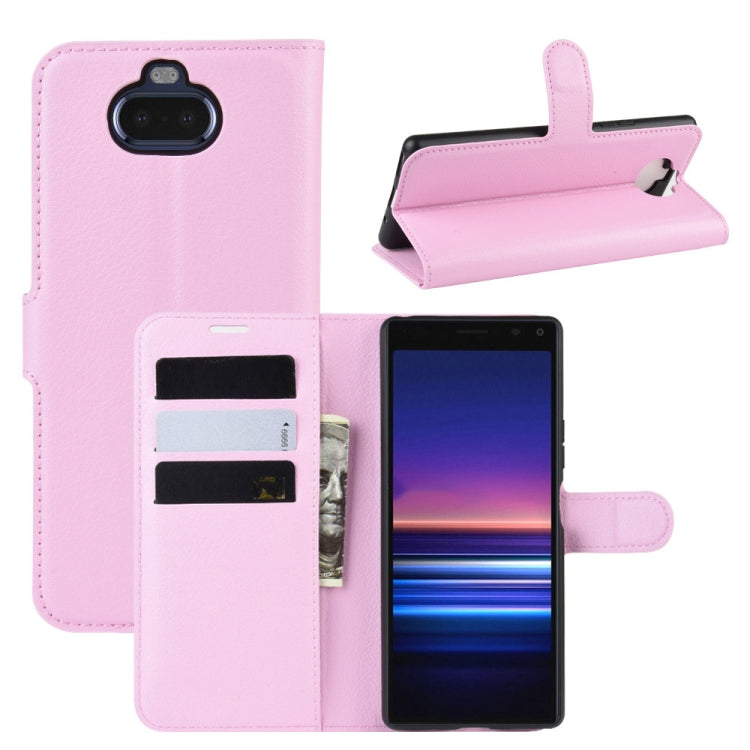 For SONY Xperia 20 Litchi Texture Horizontal Flip Leather Case with Wallet & Holder & Card Slots