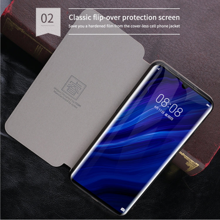 For Huawei P30 Pro MOFI Rui Series Classical Leather Flip Leather Case With Bracket Embedded Steel Plate All-inclusive