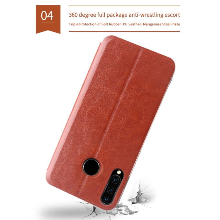 For Huawei P30Lite / Nova4E MOFI Rui Series Classical Leather Flip Leather Case With Bracket Embedded Steel Plate All-inclusive