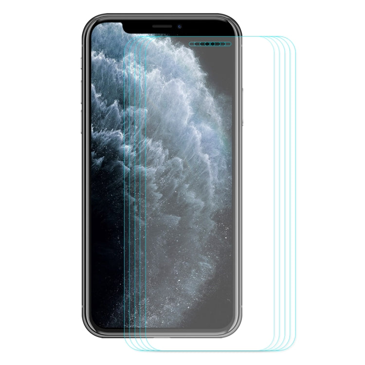 For iPhone 11 Pro 5pcs ENKAY Hat-prince 0.26mm 9H 2.5D Curved Edge Tempered Glass Film