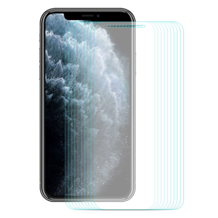 For iPhone 11 Pro Max 10 PCS ENKAY Hat-prince 0.26mm 9H 2.5D Curved Edge Tempered Glass Film