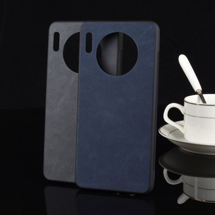 For Huawei Mate 30 Shockproof Sheep Skin PC + PU + TPU Case(Blue)