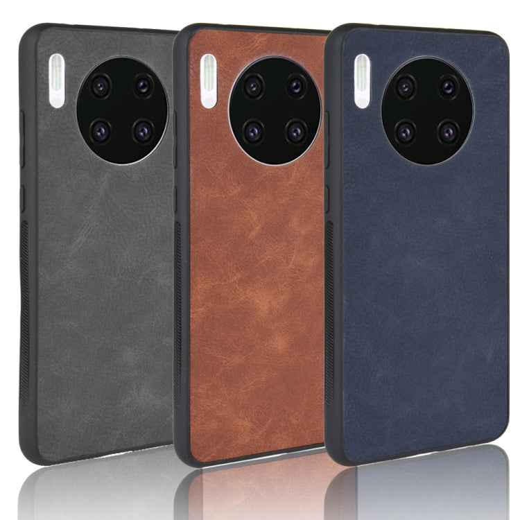 For Huawei Mate 30 Shockproof Sheep Skin PC + PU + TPU Case(Blue)