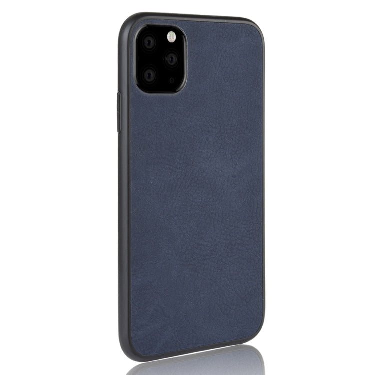 For iPhone 11 Pro Max Shockproof Sheep Skin PC + PU + TPU Case(Blue)