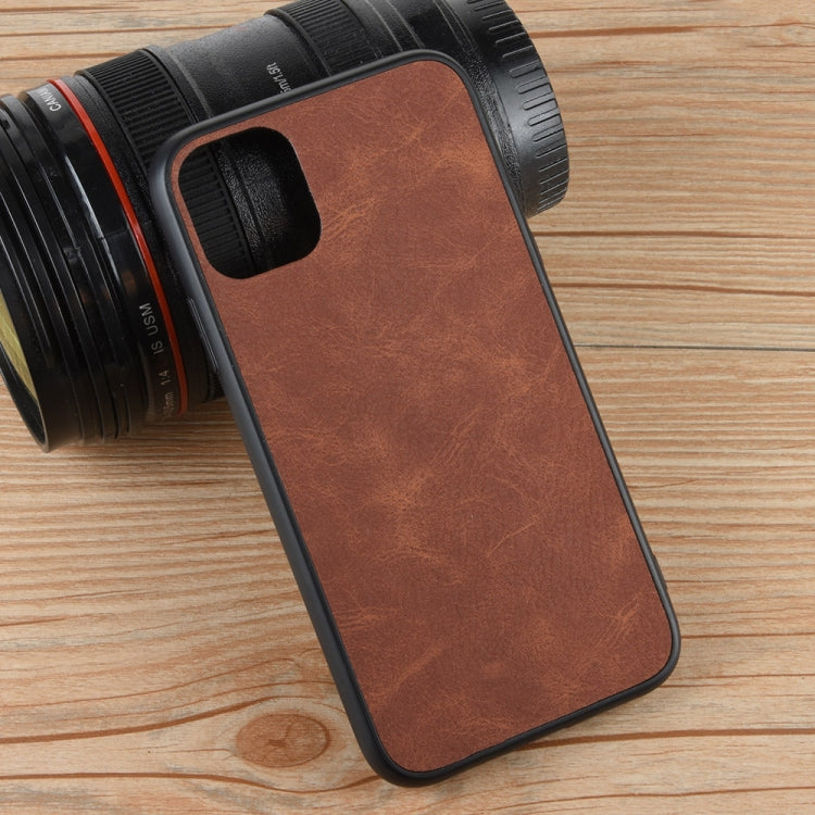For iPhone 11 Pro Shockproof Sheep Skin PC + PU + TPU Case
