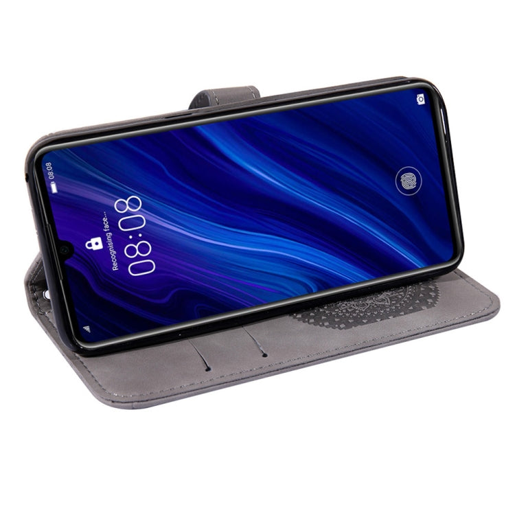 For Xiaomi Redmi Note 7 Pressed Printing Sticking Drill Pattern Horizontal Flip PU Leather Case with Holder & Card Slots & Wallet & & Lanyard