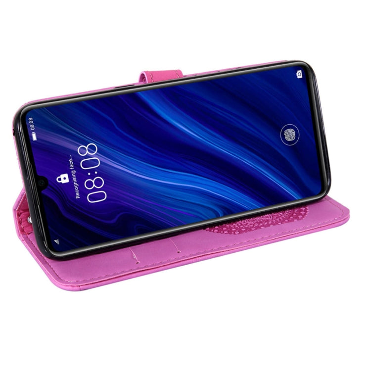 For Xiaomi Redmi Note 7 Pressed Printing Sticking Drill Pattern Horizontal Flip PU Leather Case with Holder & Card Slots & Wallet & & Lanyard