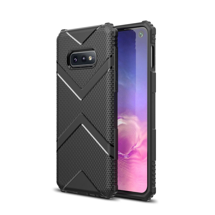 For Galaxy S10e Diamond Shield TPU Drop Protection Case(Black)