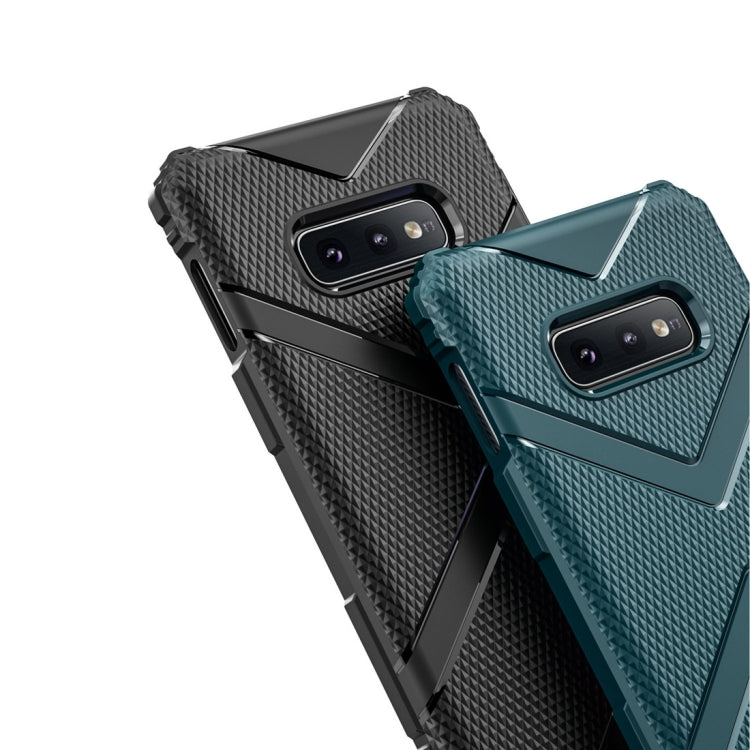 For Galaxy S10e Diamond Shield TPU Drop Protection Case(Black)