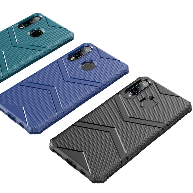 For Huawei P30 Lite Diamond Shield TPU Drop Protection Case(Blue)