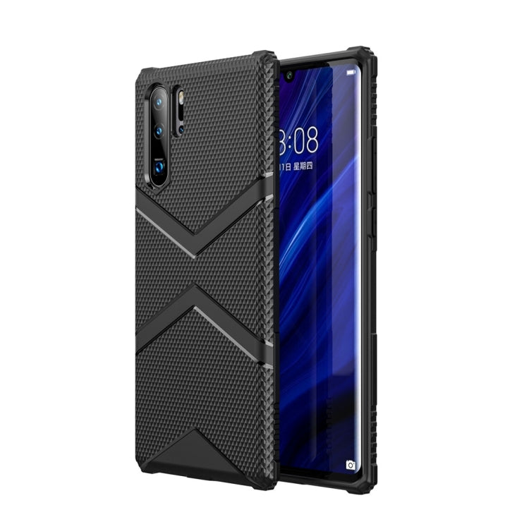 For Huawei P30 Pro Diamond Shield TPU Drop Protection Case(Black)