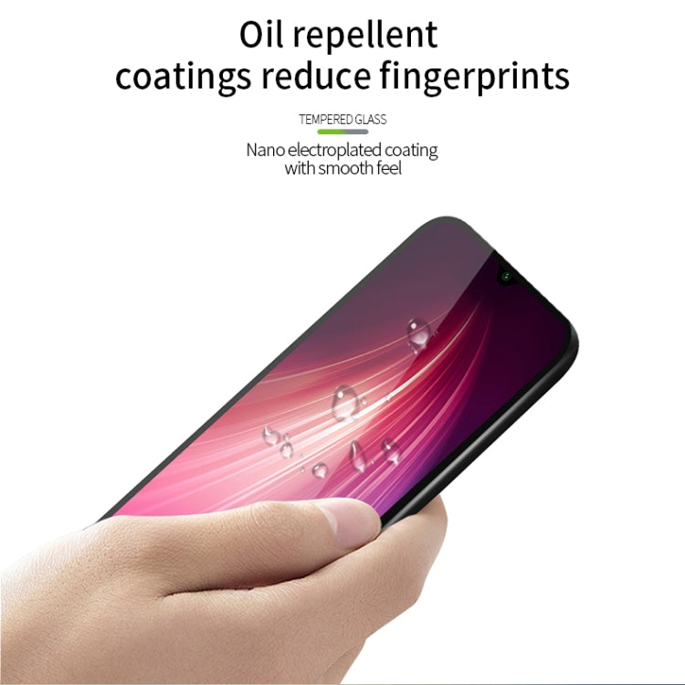 For Xiaomi RedMi Note8 MOFI 9H 2.5D Full Screen Tempered Glass Film(Black)