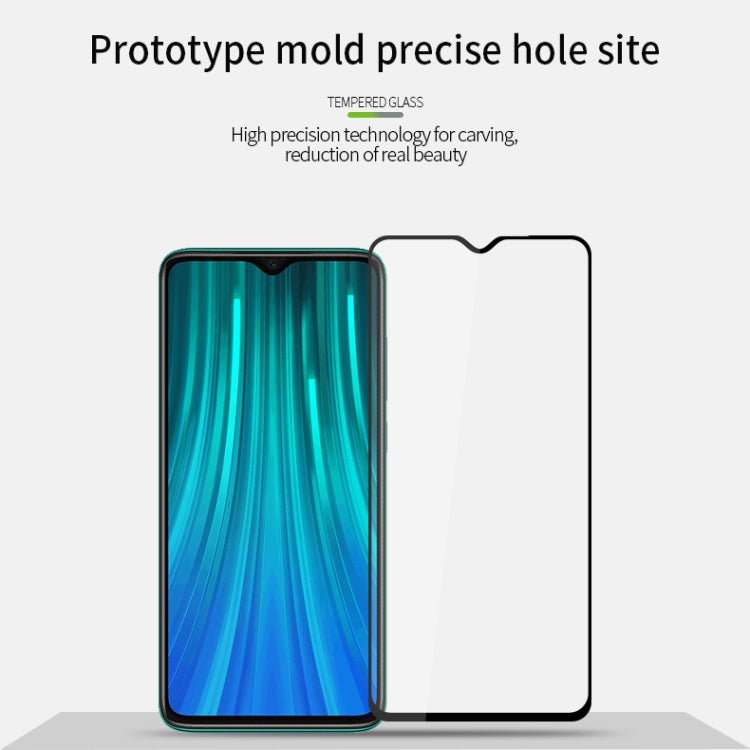 For Xiaomi RedMi Note8 Pro MOFI 9H 2.5D Full Screen Tempered Glass Film(Black)