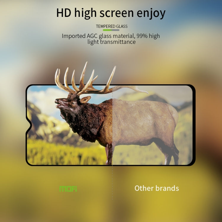 For Xiaomi RedMi Note8 Pro MOFI 9H 2.5D Full Screen Tempered Glass Film(Black)