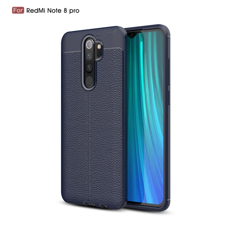 For Xiaomi Redmi Note 8 Pro Litchi Texture TPU Shockproof Case
