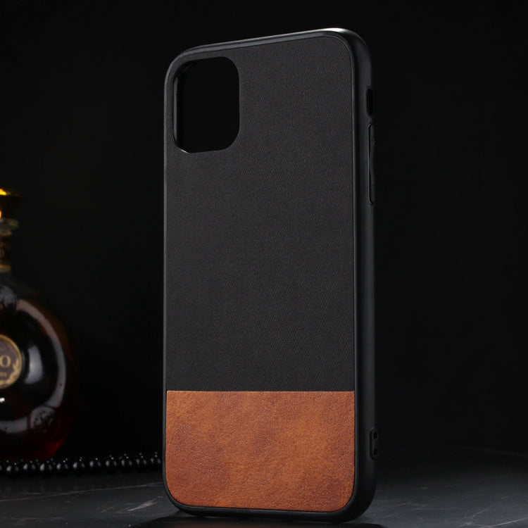 For iPhone 11 Shockproof Color Matching Denim PC + PU + TPU Protective Case