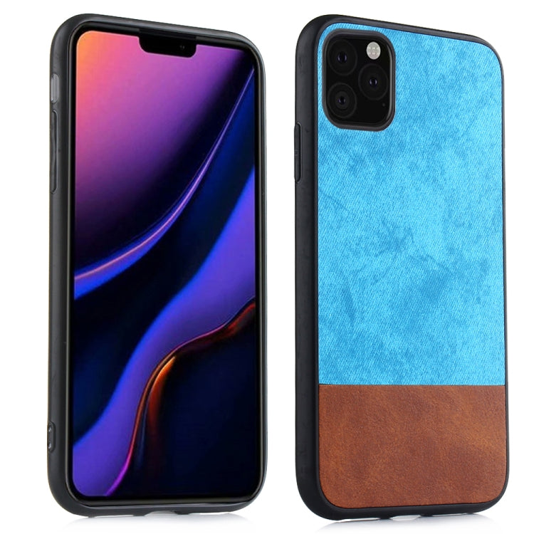 For iPhone 11 Shockproof Color Matching Denim PC + PU + TPU Protective Case