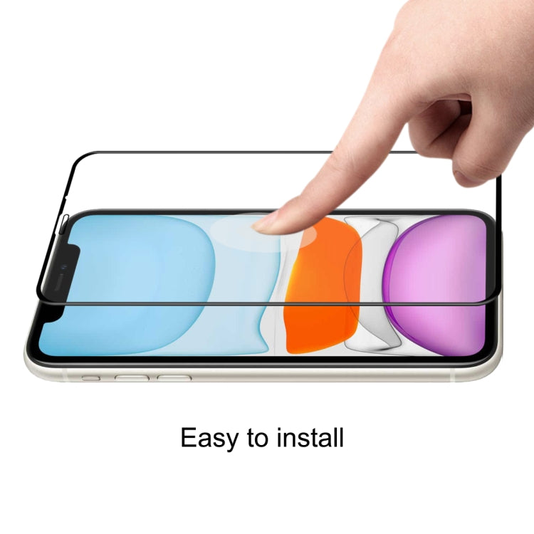 For iPhone 11 / XR ENKAY Hat-Prince 0.26mm 9H 6D Curved Full Screen Tempered Glass Film
