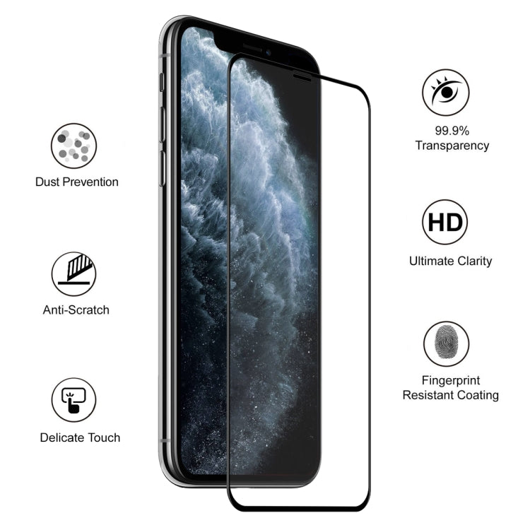 For iPhone 11 / XR Pro Max / XS Max ENKAY Hat-Prince 0.26mm 9H 6D Curved Full Screen Tempered Glass Film