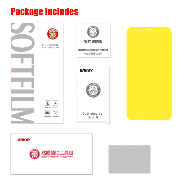 For iPhone 11 Pro Max / XS Max ENKAY Hat-Prince 0.1mm 3D Full Screen Protector Explosion-proof Hydrogel Film