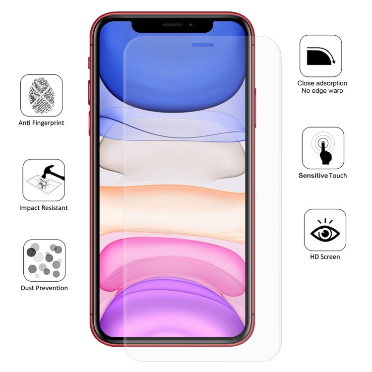For iPhone 11 / iPhone XR 2 PCS ENKAY Hat-Prince 0.1mm 3D Full Screen Protector Explosion-proof Hydrogel Film