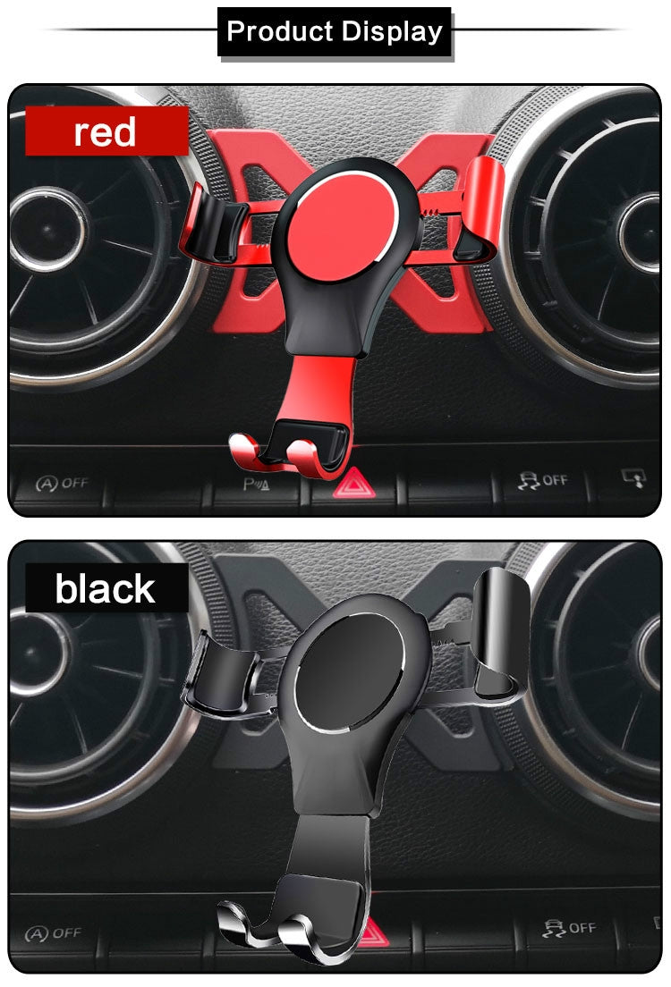 Suitable For Audi A3/S3 Car Mobile Phone Bracket Air Outlet Suction Cup From Gravity