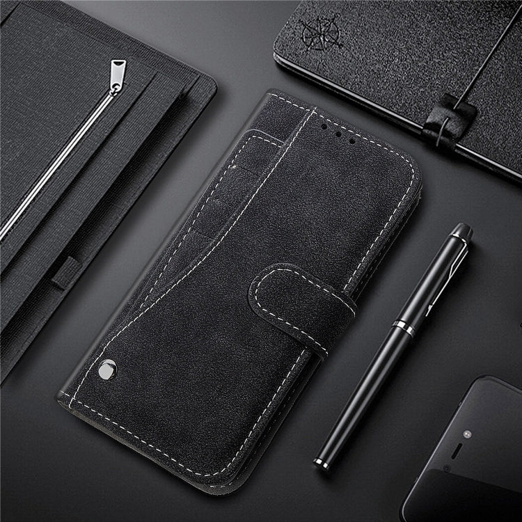 For iPhone 11 Pro Max Matte Leather Rotary Card Case with Card Slot and Photo Frame and Stand Function