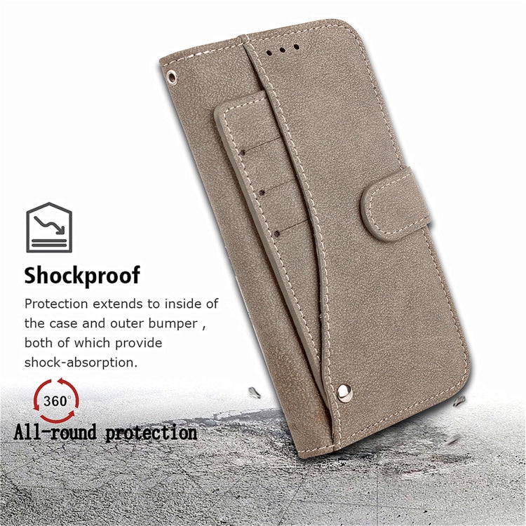 For iPhone 11 Pro Max Matte Leather Rotary Card Case with Card Slot and Photo Frame and Stand Function