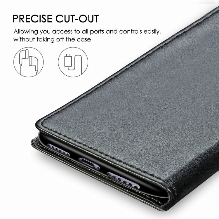 For Xiaomi Redmi Note 8 Retro Solid Color Leather Buckle Phone Case with Lanyard & Photo Frame & Card Slot & Wallet & Stand Function