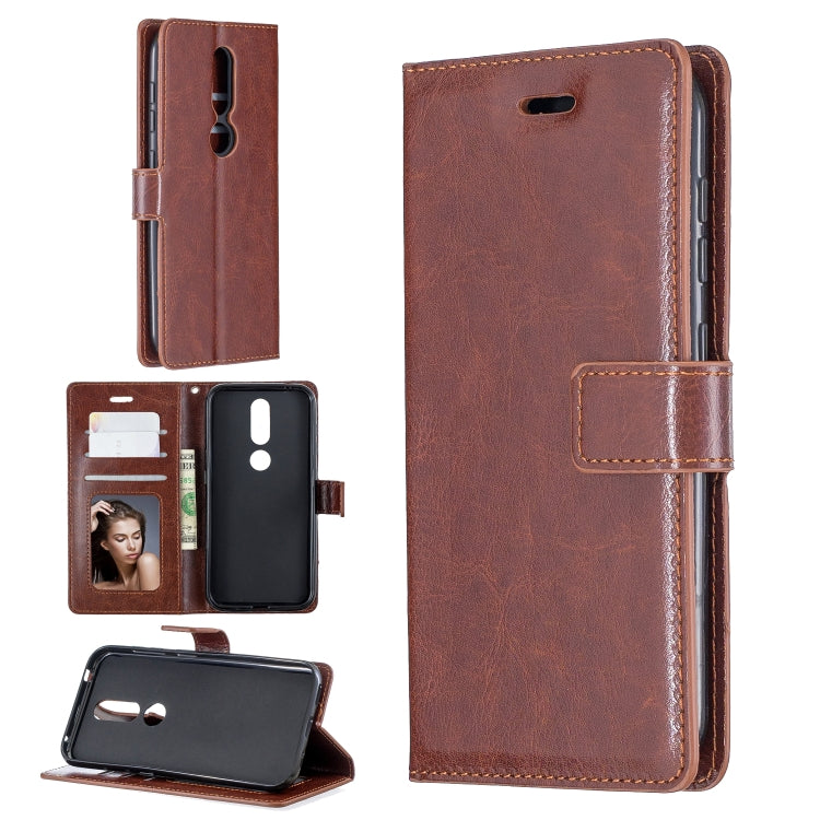 For Nokia 4.2 Crazy Horse Texture Horizontal Flip Leather Case with Holder & Card Slots & Wallet & Photo Frame