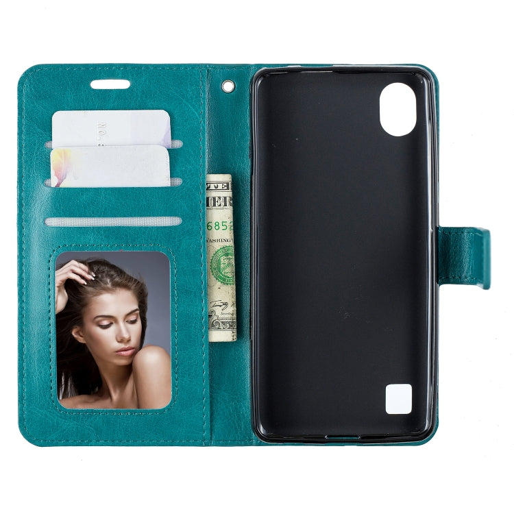 For ZTE Blade A5 2019 Crazy Horse Texture Horizontal Flip Leather Case with Holder & Card Slots & Wallet & Photo Frame