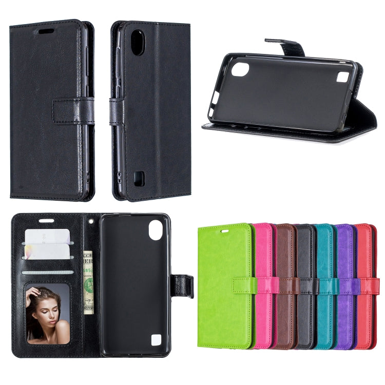 For ZTE Blade A5 2019 Crazy Horse Texture Horizontal Flip Leather Case with Holder & Card Slots & Wallet & Photo Frame