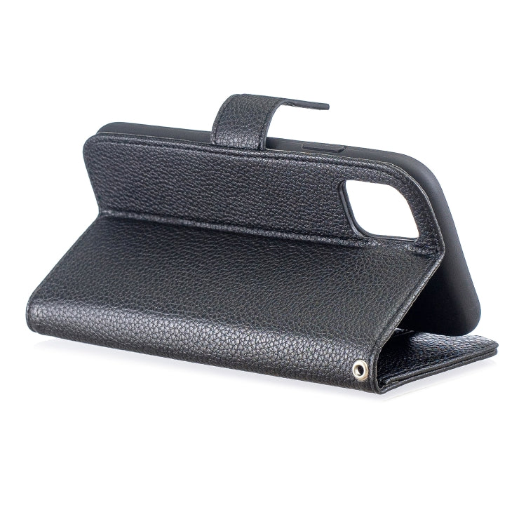 For iPhone 11 Lychee Texture Horizontal Flip Leather Case with Holder & Card Slots & Wallet & Photo Frame