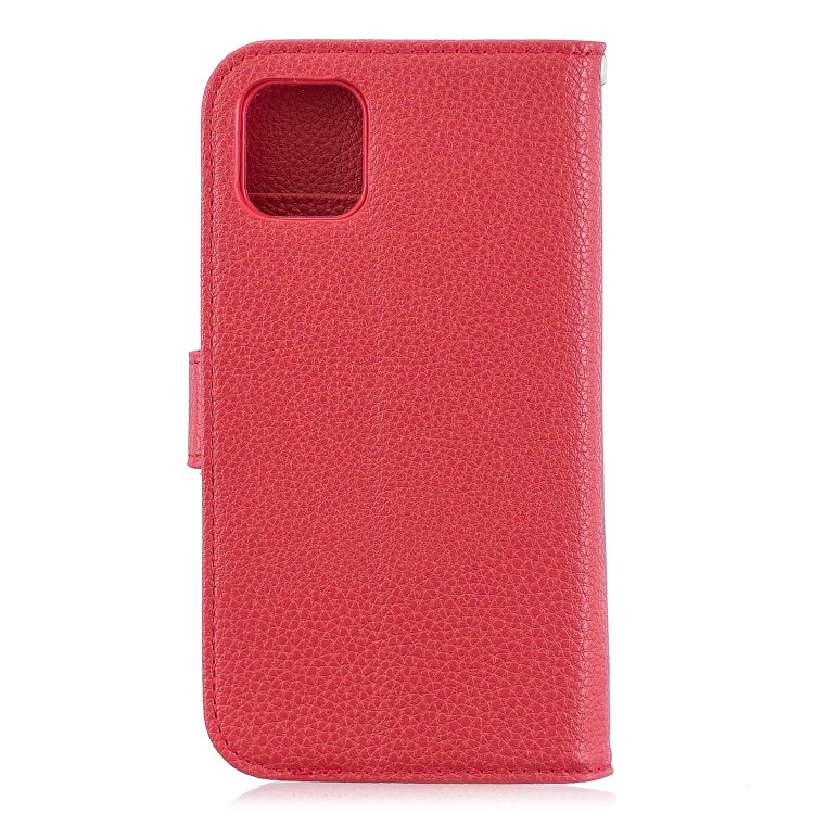 For iPhone 11 Lychee Texture Horizontal Flip Leather Case with Holder & Card Slots & Wallet & Photo Frame