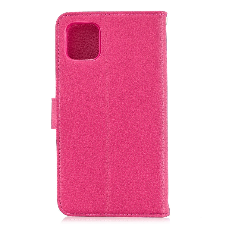 For iPhone 11 Lychee Texture Horizontal Flip Leather Case with Holder & Card Slots & Wallet & Photo Frame